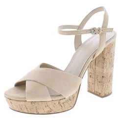 Budget ❤️ Botkier Plateau 👩 Womens Suede Ankle Strap Platform 🩴 Sandals 💯