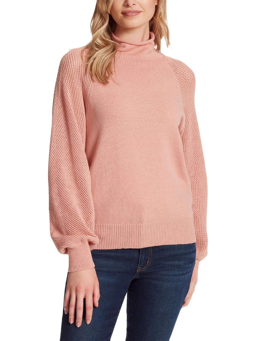 Budget 😉 Jessica Simpson Saskia 👩 Womens Mock Neck Slouchy Pullover Sweater 🥰 4 Budget 😉 Jessica Simpson Saskia 👩 Womens Mock Neck Slouchy Pullover Sweater 🥰 - Image 2