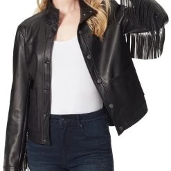 Outlet 👏 Jessica Simpson 👩 Womens Faux Leather Short Leather Jacket 👏