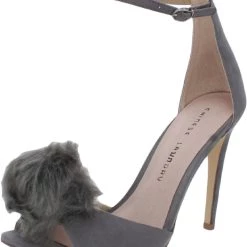 Deals ⭐ Chinese Laundry Jannet 👩 Womens Microsuede Ankle Strap Open-Toe 👠 Heels 😉