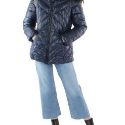 Brand new 🧨 Jessica Simpson 👩 Womens Faux Fur Warm Quilted 🧥 Coat 🤩