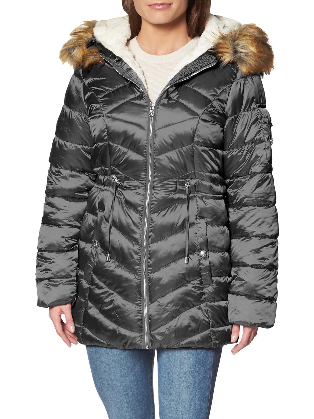 Buy 🌟 Jessica Simpson 👩 Womens Faux Fur Water Resistant Puffer 🧥 Coat 💯 8 Buy 🌟 Jessica Simpson 👩 Womens Faux Fur Water Resistant Puffer 🧥 Coat 💯 - Image 6