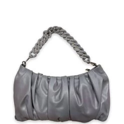 Top 10 ⌛ Chinese Laundry 👩 women Pleated Nappa Pu Hobo With Chain Handle in Grey ✔️