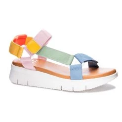 Promo 🧨 Chinese Laundry 👩 women Qwest Web Neo 🩴 Sandal in Multi 😍