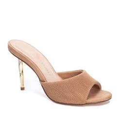 Budget 👍 Chinese Laundry 👩 women Rhonda Heel 🩴 Sandal in Tan 🌟