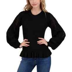 Cheapest 🌟 Jessica Simpson Gemma 👩 Womens Ruffled Crewneck Pullover Sweater ⌛ -Cheap Botkier Store 61e9c5ca358c41ff80cc644be279500b 1080x