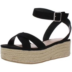 Discount ⌛ Chinese Laundry Zala 👩 Womens Buckle Ankle Strap Platform 🩴 Sandals 🥰