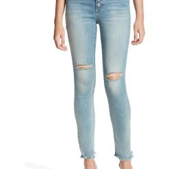 Best Pirce ⭐ Jessica Simpson Kiss Me 👩 Womens Denim Distressed Skinny 👖 Jeans 😍