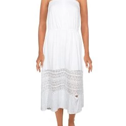 Discount 🔔 Jessica Simpson 👩 Womens Strapless Knee-Length 👗 Dress Swim Cover-Up 💯