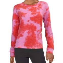 Brand new ⌛ Jessica Simpson Lisa 👩 Womens Tie Dye Fleece Pullover Top 🎁