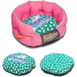 Coupon ⌛ Touchdog 'Lazy-Bones' Rabbit-Spotted Rounded Designer 🐶 Dog Bed 🥰 -Cheap Botkier Store 7a48e91f055c4a25b105196e5a027e00 1080x
