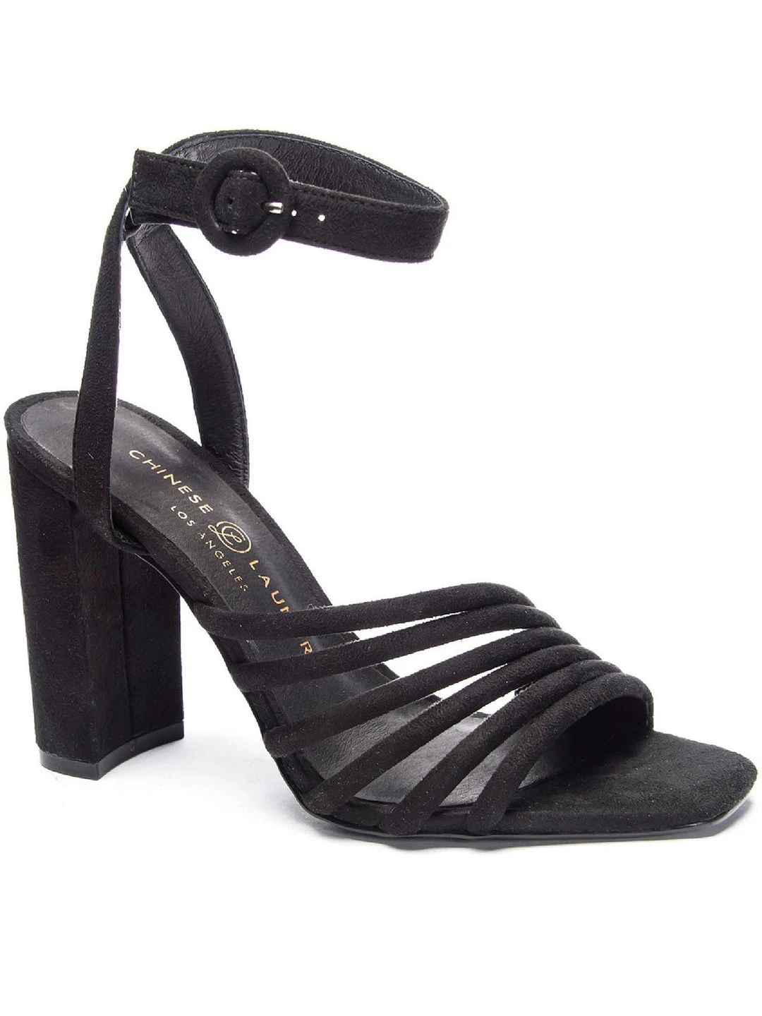 Cheap 🎉 Chinese Laundry Jonah 👩 Womens Fine Suede Square Toe Heel 🩴 Sandals 🌟 3 Cheap 🎉 Chinese Laundry Jonah 👩 Womens Fine Suede Square Toe Heel 🩴 Sandals 🌟