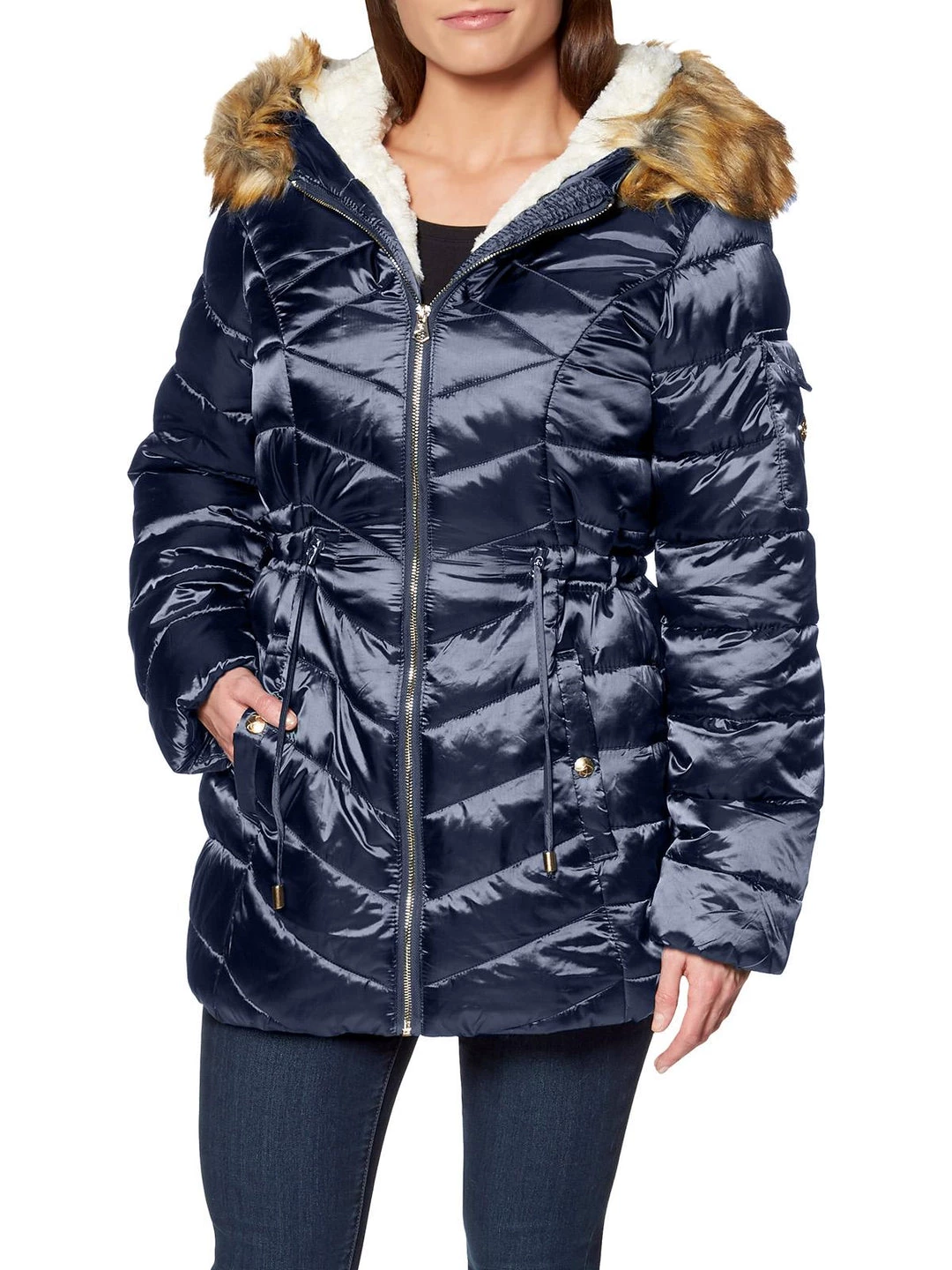 Buy 🌟 Jessica Simpson 👩 Womens Faux Fur Water Resistant Puffer 🧥 Coat 💯 10 Buy 🌟 Jessica Simpson 👩 Womens Faux Fur Water Resistant Puffer 🧥 Coat 💯 - Image 8