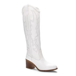 Wholesale 🔥 Chinese Laundry 👩 women Upwind Western Boot in White 👍