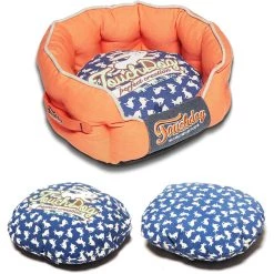 Coupon ⌛ Touchdog 'Lazy-Bones' Rabbit-Spotted Rounded Designer 🐶 Dog Bed 🥰 -Cheap Botkier Store bf21d17322f84b4ba35b1bbab8e2d79e 1080x