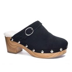 New 🛒 Chinese Laundry 👩 women Carlie Clog in Black Suede ❤️