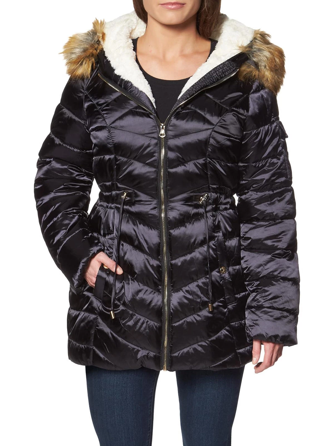 Buy 🌟 Jessica Simpson 👩 Womens Faux Fur Water Resistant Puffer 🧥 Coat 💯 3 Buy 🌟 Jessica Simpson 👩 Womens Faux Fur Water Resistant Puffer 🧥 Coat 💯