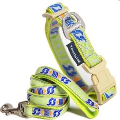 Coupon 🔥 Touchdog 'Chain Printed' Tough Stitched Embroidered Collar and Leash 🧨