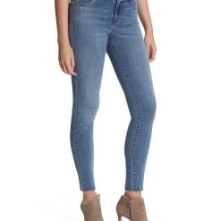 Promo 👍 Jessica Simpson 👩 Womens Raw Hem Mid Rise Skinny 👖 Jeans 🛒