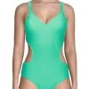 Best Pirce 😀 Jessica Simpson 👩 Womens Lace Trim Cut-Out Back One-Piece 🩱 Swimsuit ⌛