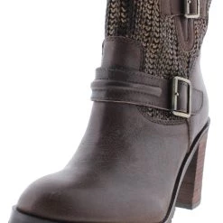 Best Pirce ✨ Chinese Laundry Leafy 👩 Womens Leather Metallic Ankle 🥾 Boots ✔️