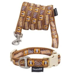 Best Pirce 😉 Touchdog 'Caliber' Designer Embroidered Fashion Pet 🦮 Dog Leash and Collar Combination ❤️
