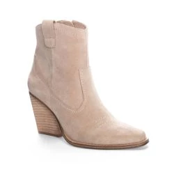 Discount 😀 Chinese Laundry 👩 women Corinna Natural Bootie in Natural Suede 🔥